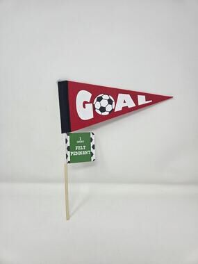 GOAL Soccer Felt Pennant Cheer Flag
